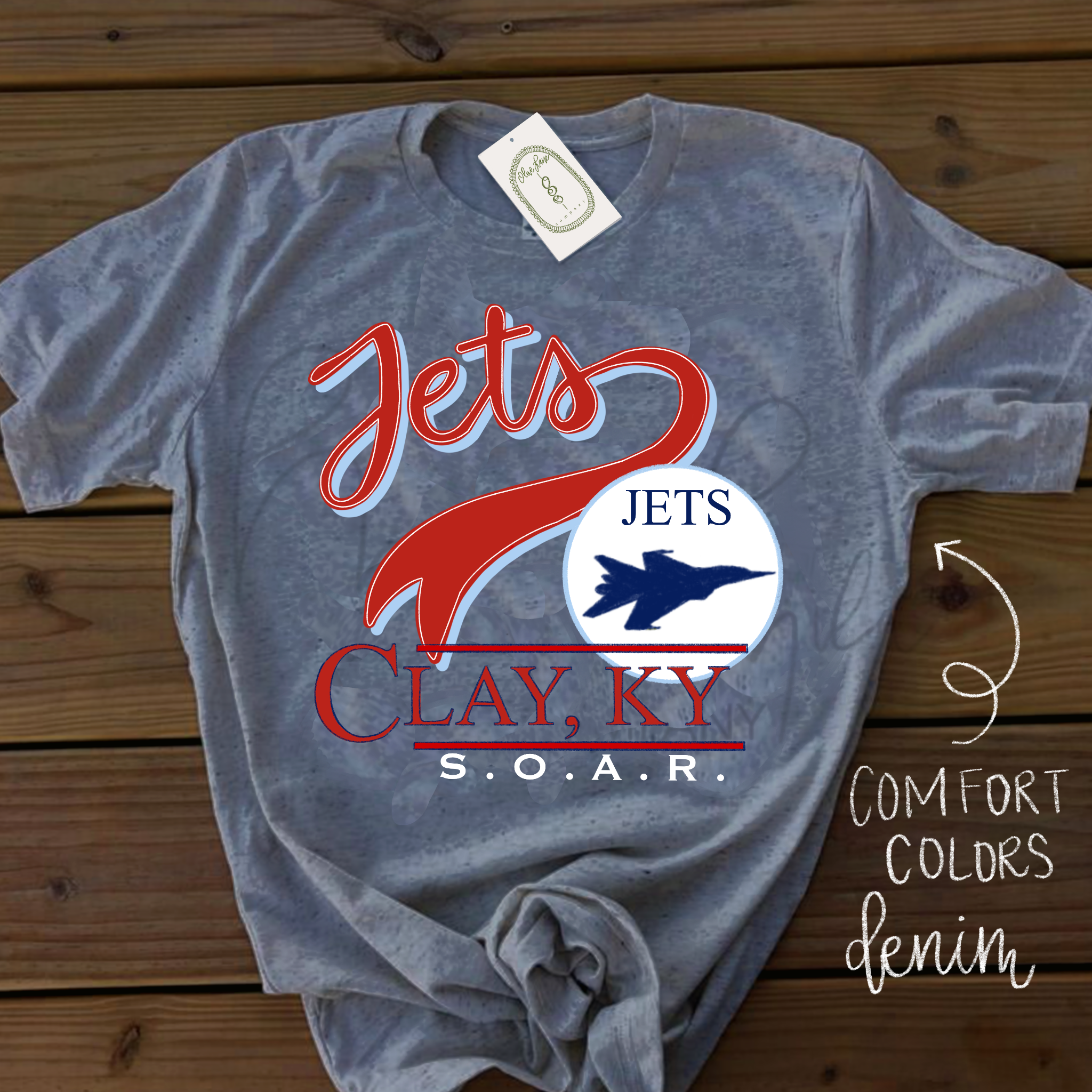 Clay Jets Retro Tee