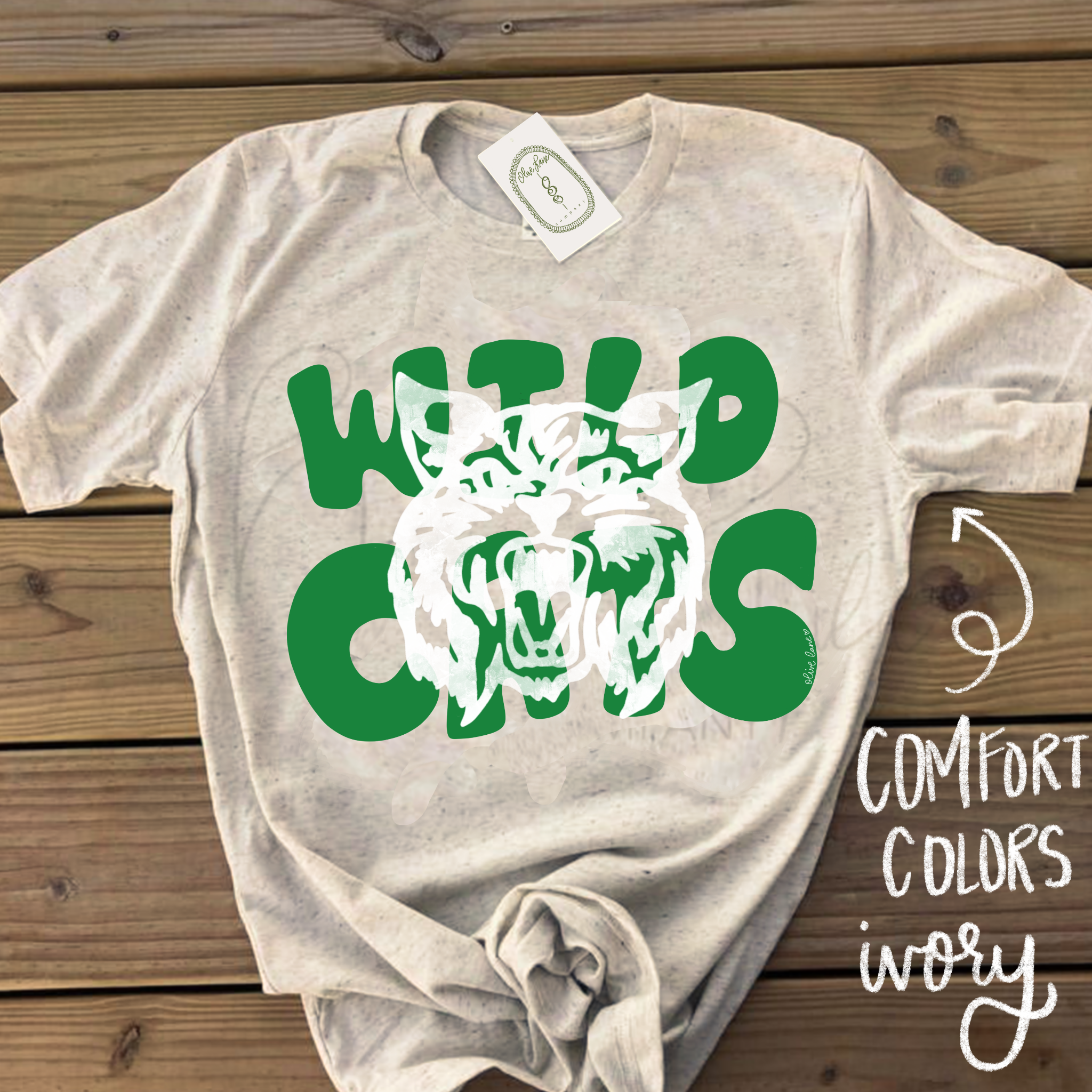 Wildcats Mascot Outline Tee