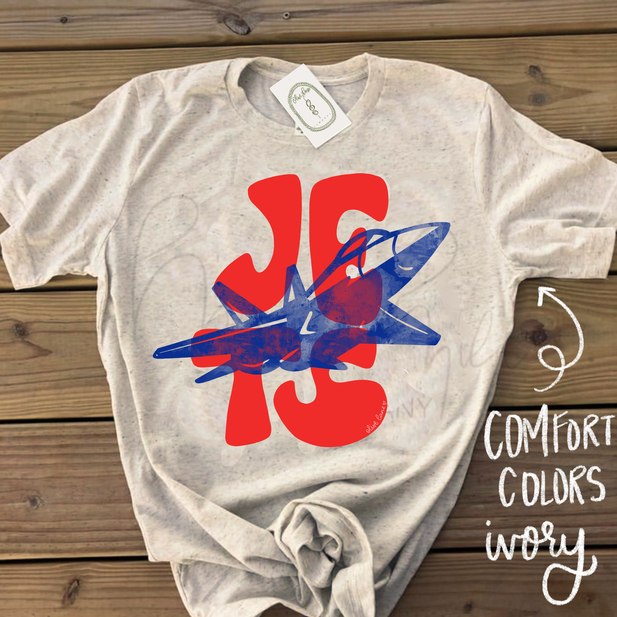 Jets Mascot Outline Tee