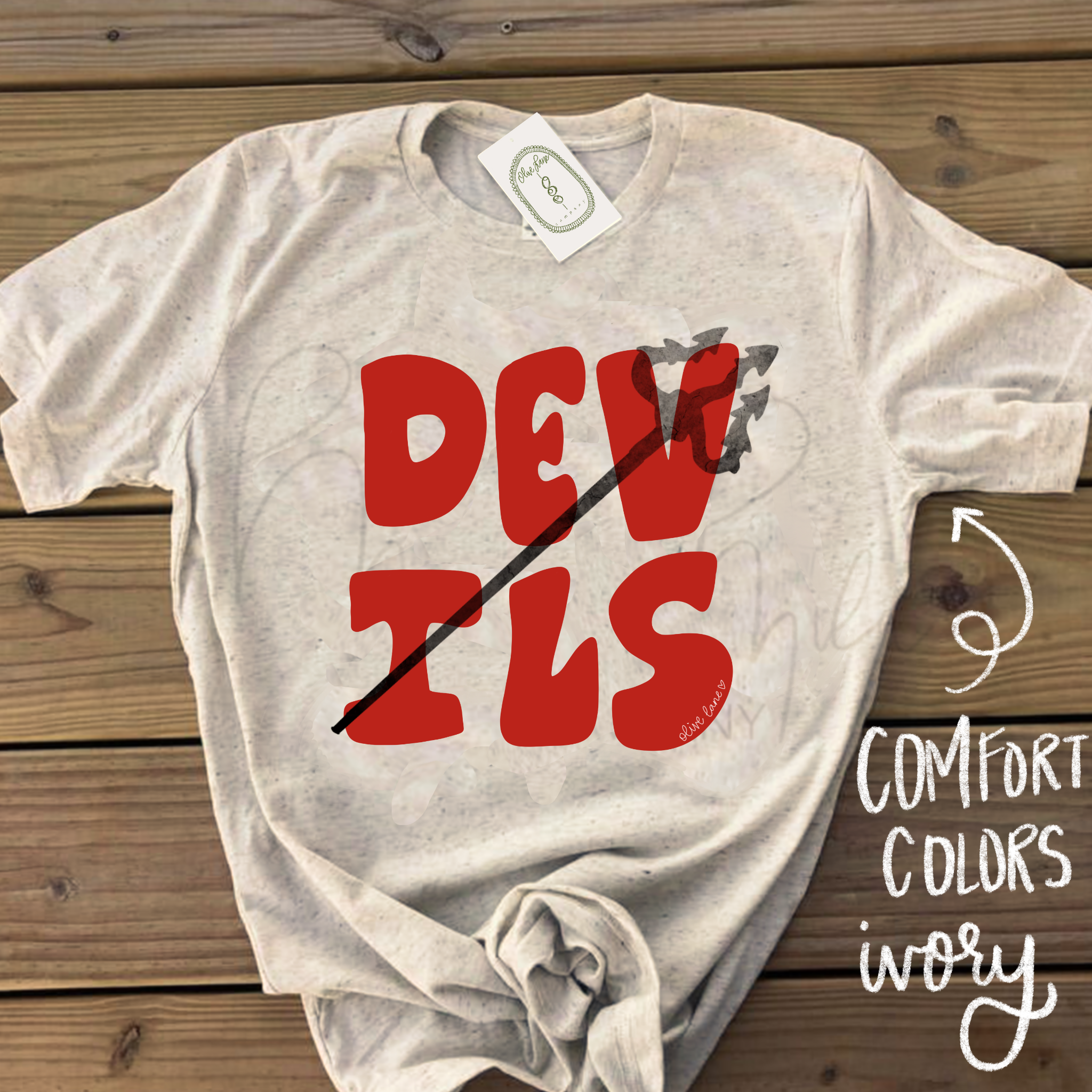 Devils Mascot Outline Tee