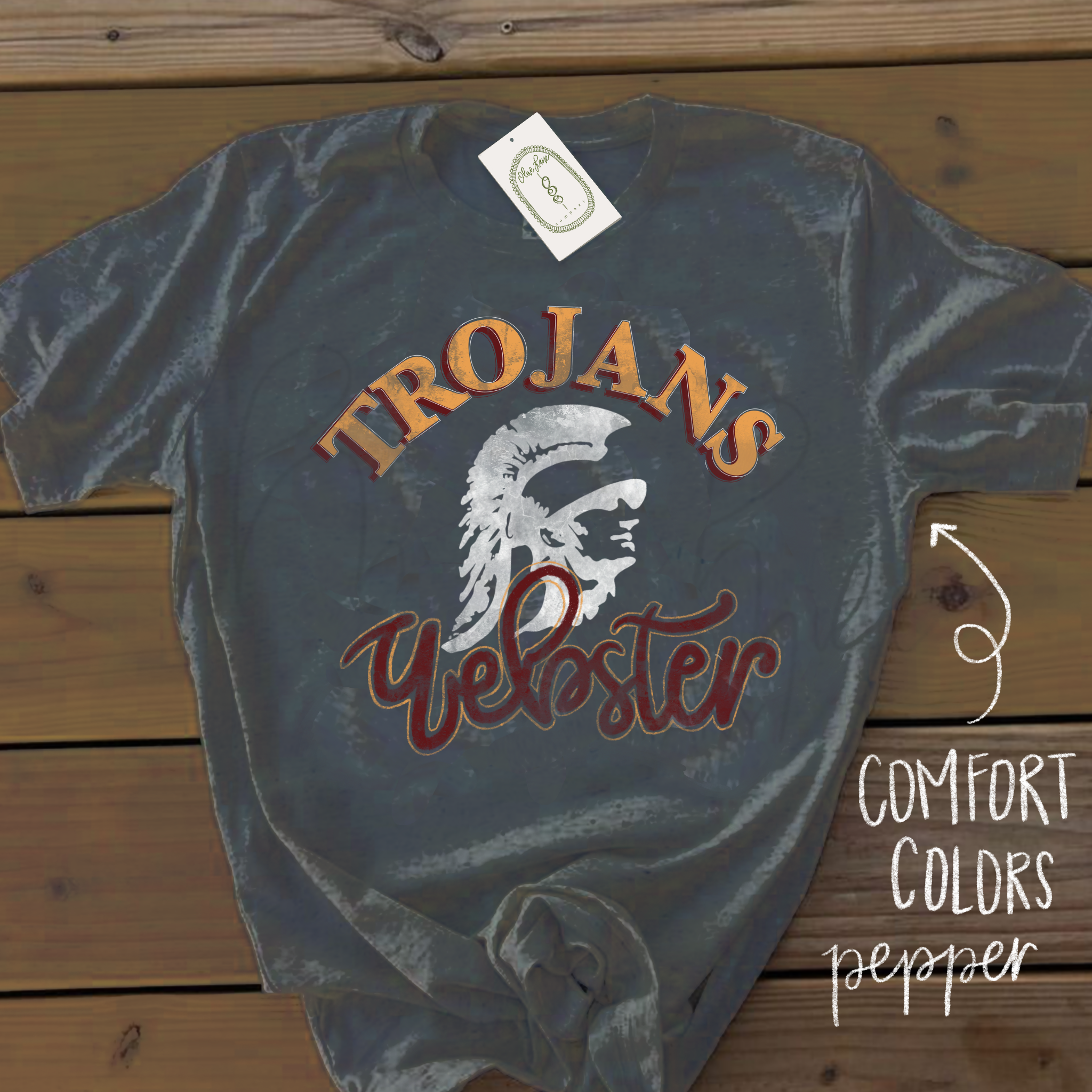 Trojans Maroon & Gold Tee